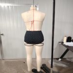 女士瑜伽短裤 Seamless Yoga Shorts with Polka Dots / Side Strap Detailing / Stylish & Sexy / Versatile