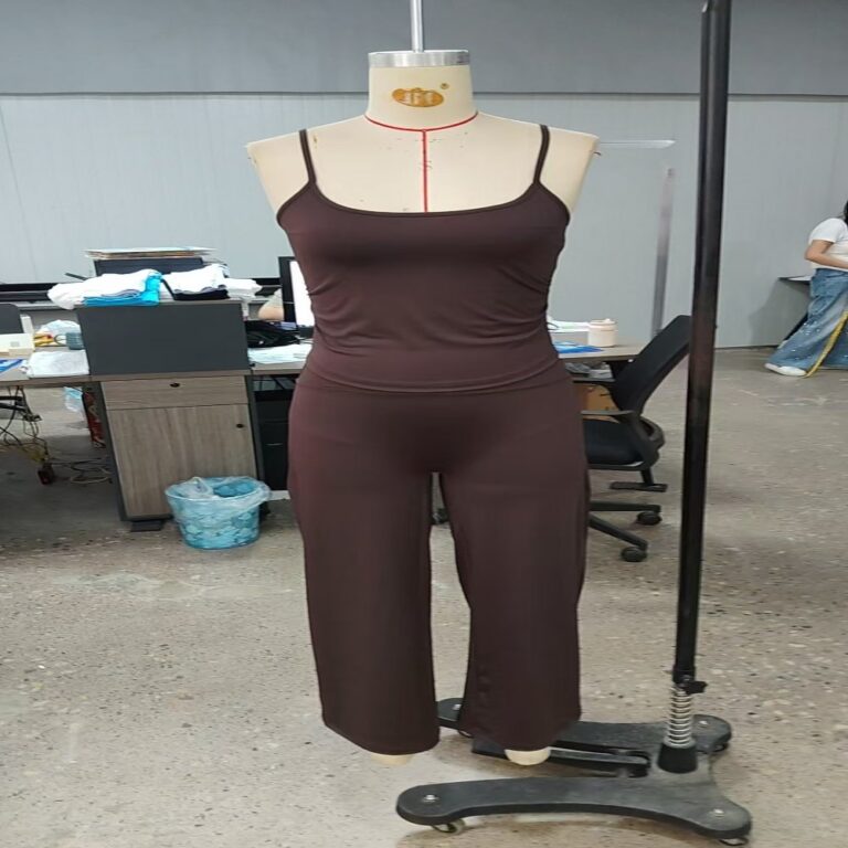女士运动套装 Women's Camisole High-Waist Tummy Control Pants Set / Wide-Leg Pants / Stylish & Sexy / Versatile / Comfortable